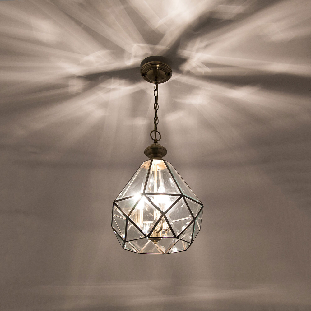 Citilux Витра-1 CL442130 Люстра подвесная витражная Бронза