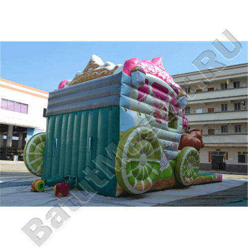 Коммерческий надувной батут "Карета принцессы"