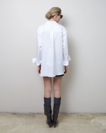 Рубашка на завязках из хлопка Макс Мара белый