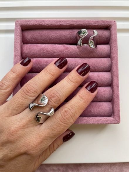 Кольцо "Wave" 18,5мм, разъемное (уценка)