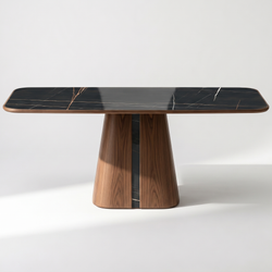 Дизайнерский стол ТОТЕМ walnut Sahara Noir