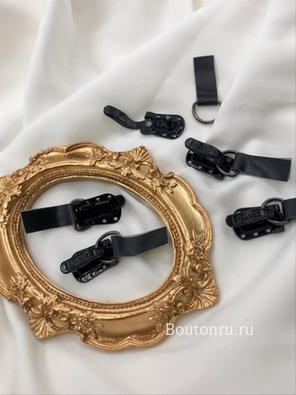 Шубный крючок черный 15 мм