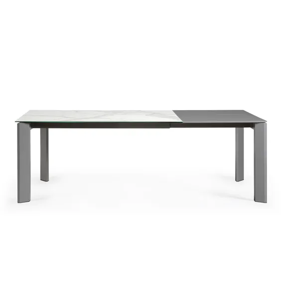 Стол Atta 160 (220) x90 антрацит, керамика