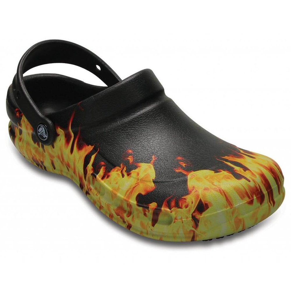 Сабо Crocs Work Bistro Graphic Clog Black Yellow