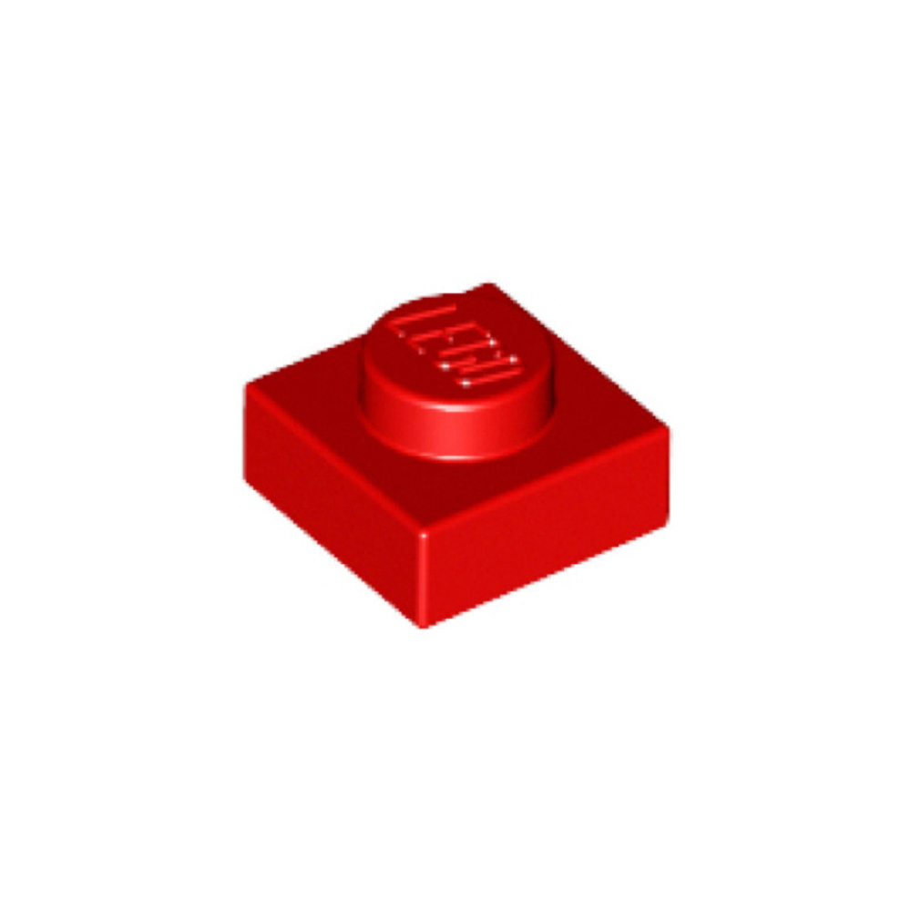 Lego 50шт Плитка 1х1 (красная) 302421