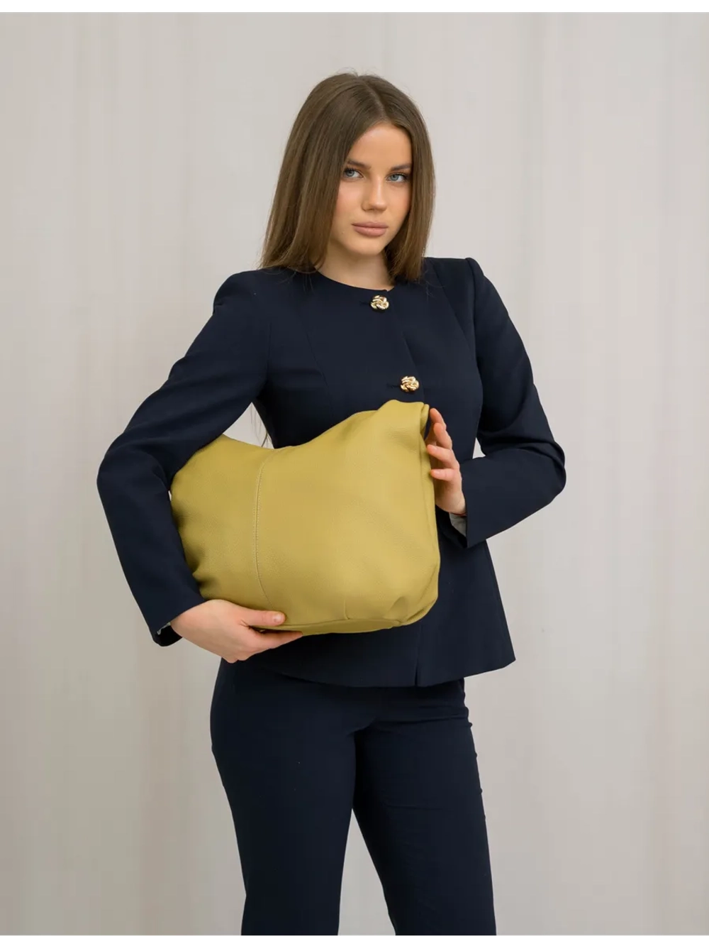 Сумка через плечо шоппер натуральная кожа