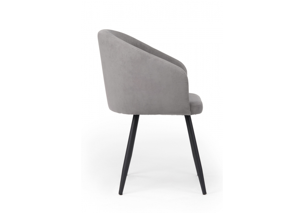 Стул на металлокаркасе Woodville Монер 360 темно-серый (glory 20), черный