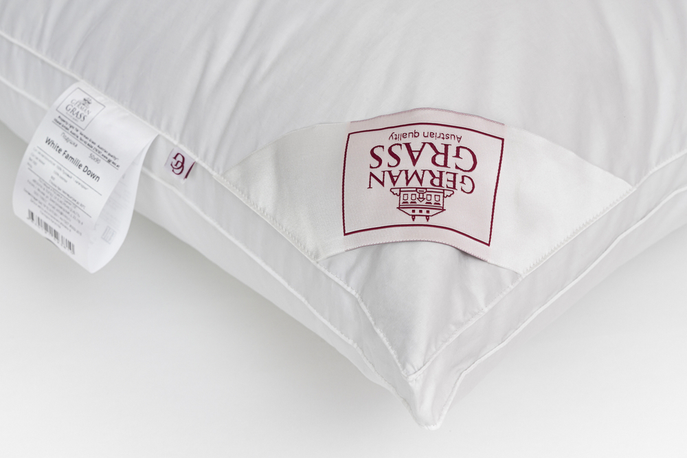 Подушка трехкамерная 3D упругая с бортиком 50х90 German Grass White Familie Down