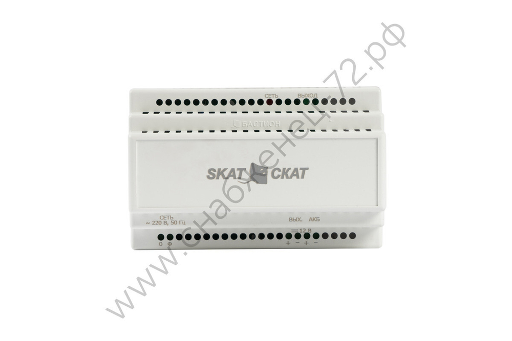 SKAT-24-3.0 DIN (СКАТ ИБП-24/3-DIN) источник питания 24В 3А АКБ внешн. 1х12-17Ач