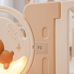 Манеж UNIX Kids DeLuxe House Camel, 180 x 200 см с игровыми аксессуарами