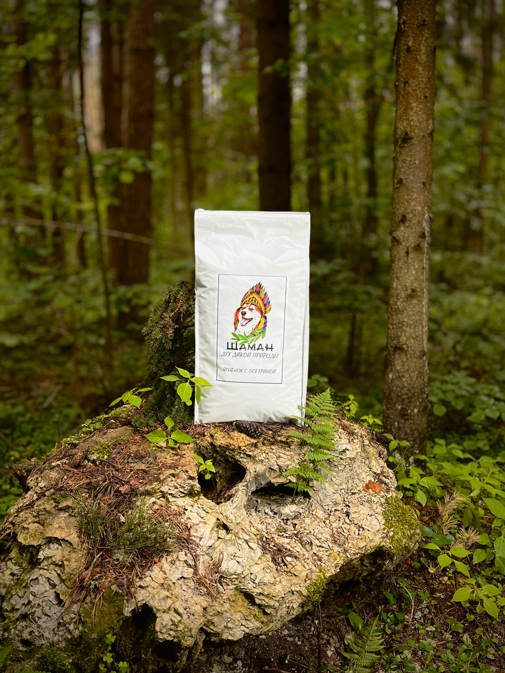 Сухой корм SHAMAN "Дух дикой природы" Ягненок с осетриной 10 кг; мелкая гранула; для взрослых собак; Класс Холистик