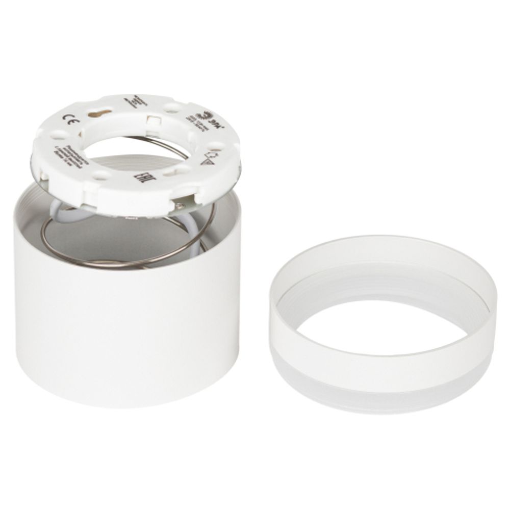 OL9 GX53 WH/WH Подсветка ЭРА Накладной под лампу Gx53, алюминий, цвет белый+белый | Накладные светильники