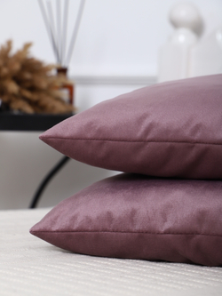 Подушки декоративные 40х40 со съемным чехлом 2шт лиловые