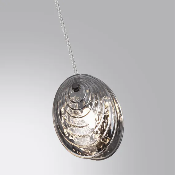5038/1A MODERN ODL24 427 черный/дымчатый/металл/стекло Подвес G9 1*40W MUSSELS