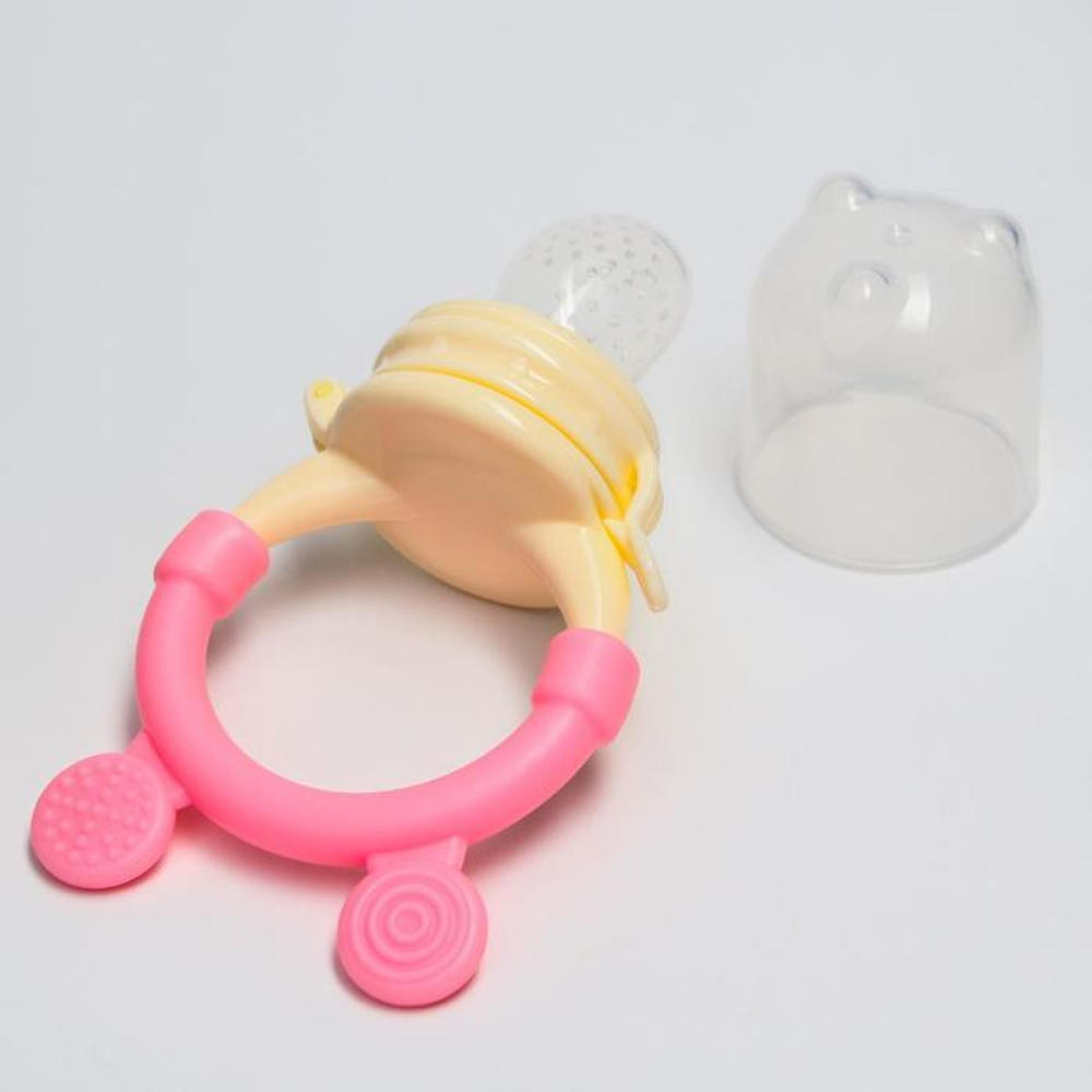 Ниблер с силиконовой сеточкой, цвет розовый 4313597