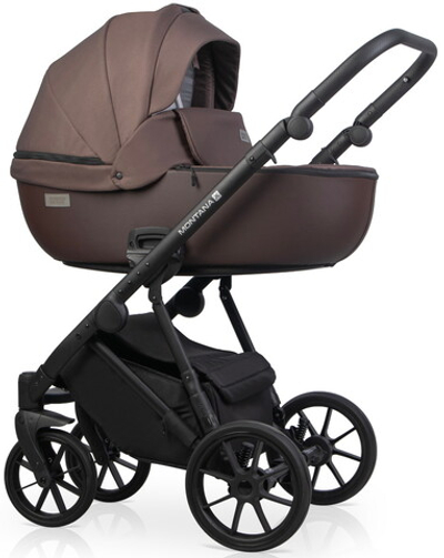 Детская коляска Riko Basic Montana Plus X 2 в 1 44 Brown (коричневый)