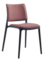 Стул пластиковый с обивкой Papatya Joy-S Soft Seat & Back