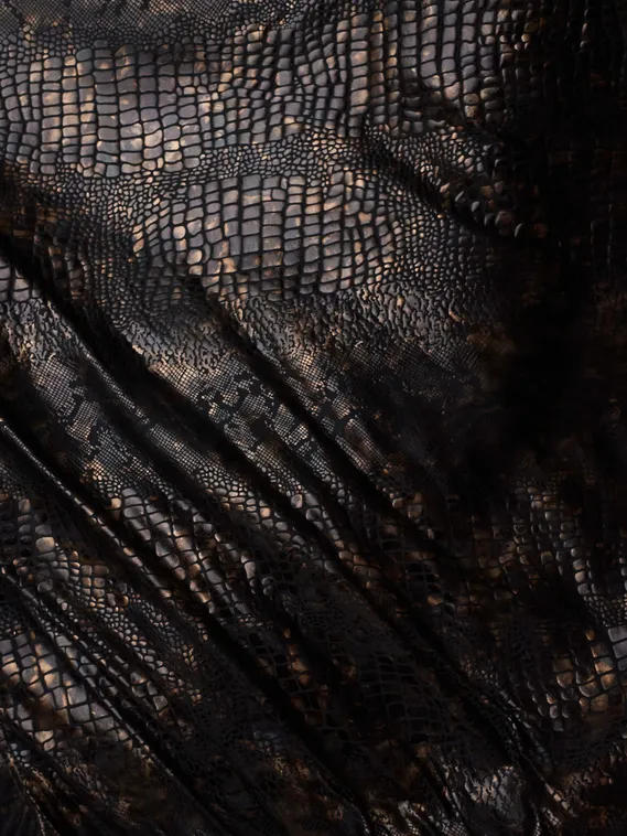 Микрофибра напыление змея, Китай, черный/золото