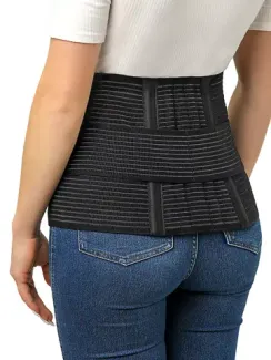 1257 Ремень поддерживающий для живота и поясницы "ФЭСТ" размер (03) черныйарт. 1257