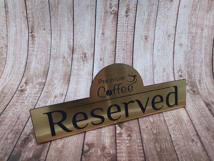 Табличка "RESERVED"