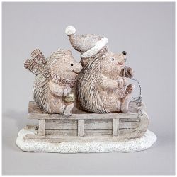 СТАТУЭТКА "ЕЖИКИ" 12Х5,5Х10 СМ