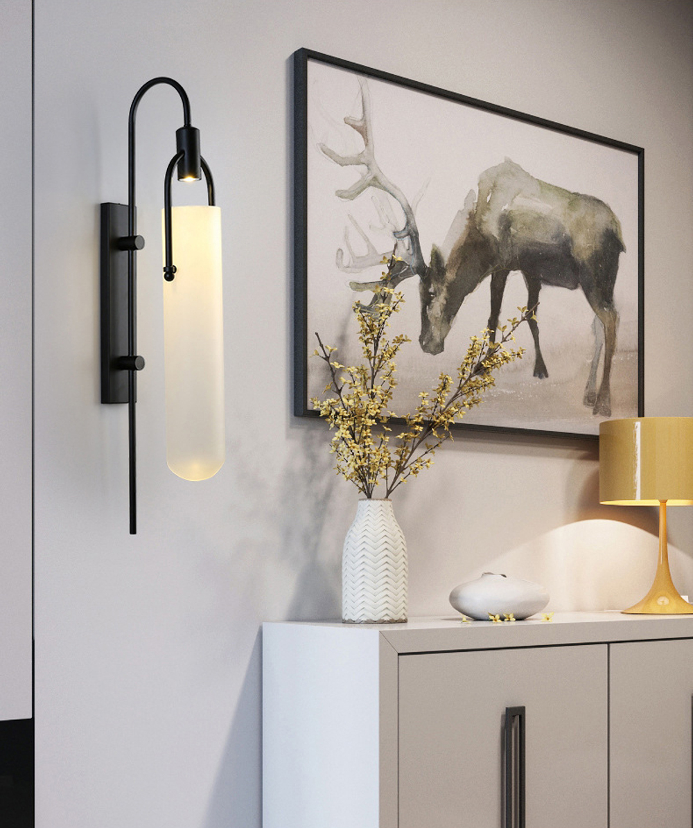 Настенный светильник B6066W/L black/white