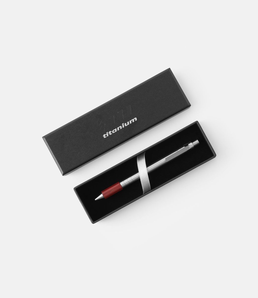 TIJ Pro+ Ball Pen Sandalwood — модульная титановая ручка