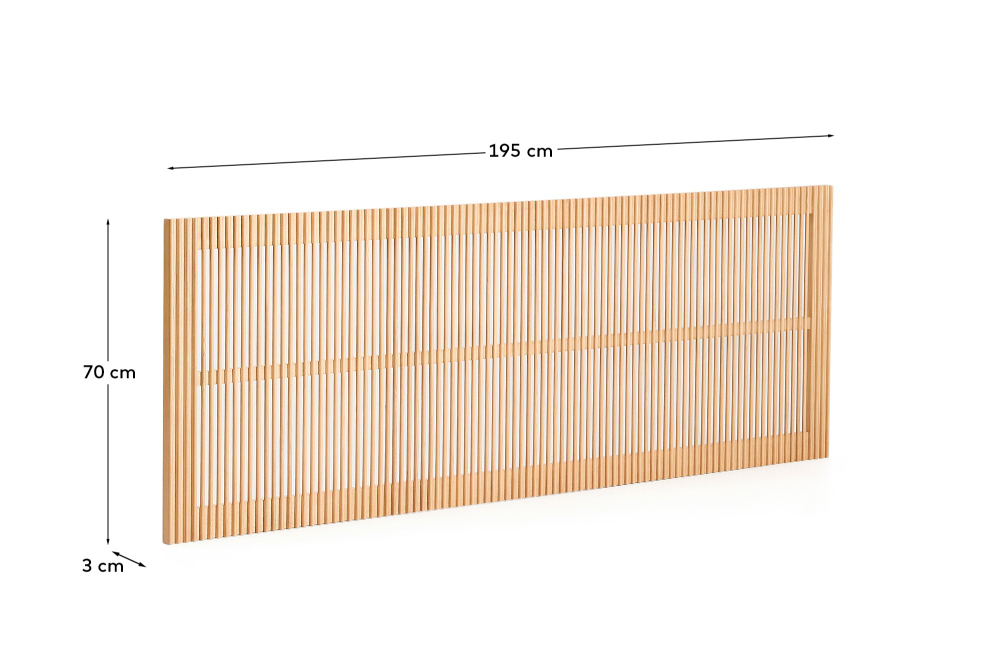 Изголовье кровати Beyla из массива ясеня шириной 180 см
