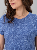 Платье П-026/джинса-надписибирюзовые