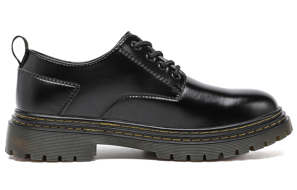 Jeep Casual Leather Shoes Men"s Low top Black