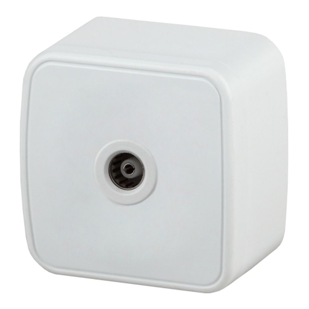 Выключатель Intro Polo 3-101-01 одноклавишный 10A-250В, IP20, ОУ, белый