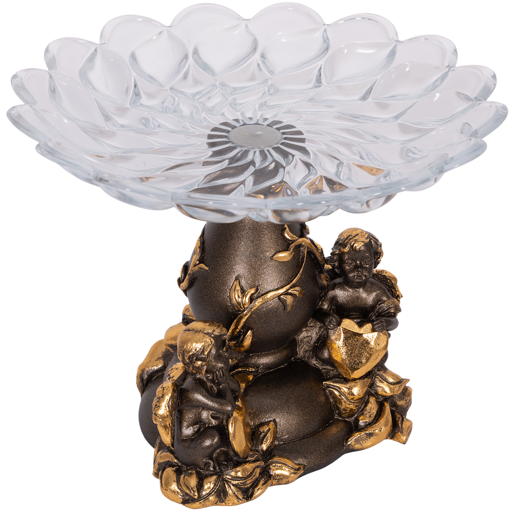 Фруктовница-конфетница Мерси Бронза