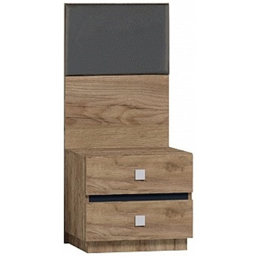 NEO 41 Спальня Тумба прикроватная дуб табачный Craft-черный Глазов