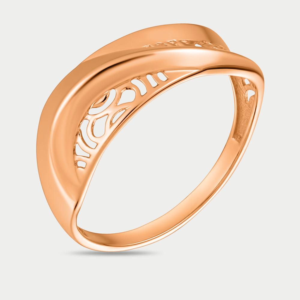 Кольцо женское из розового золота 585 пробы без вставки (арт. 70220500)