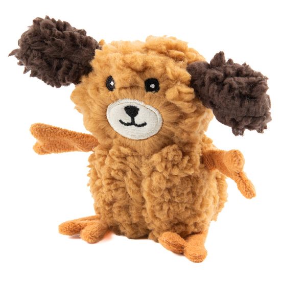AROMADOG Rescue Игрушка для собак Собачка кругляш, с пищалкой, 14 см рыжая