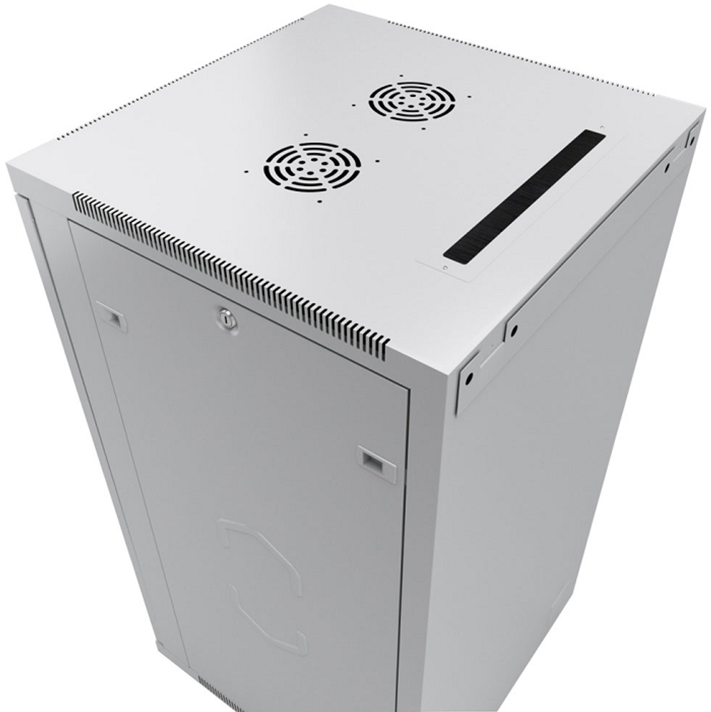Шкаф настенный 19", 18U Cabeus SH-05F-18U60/35-R