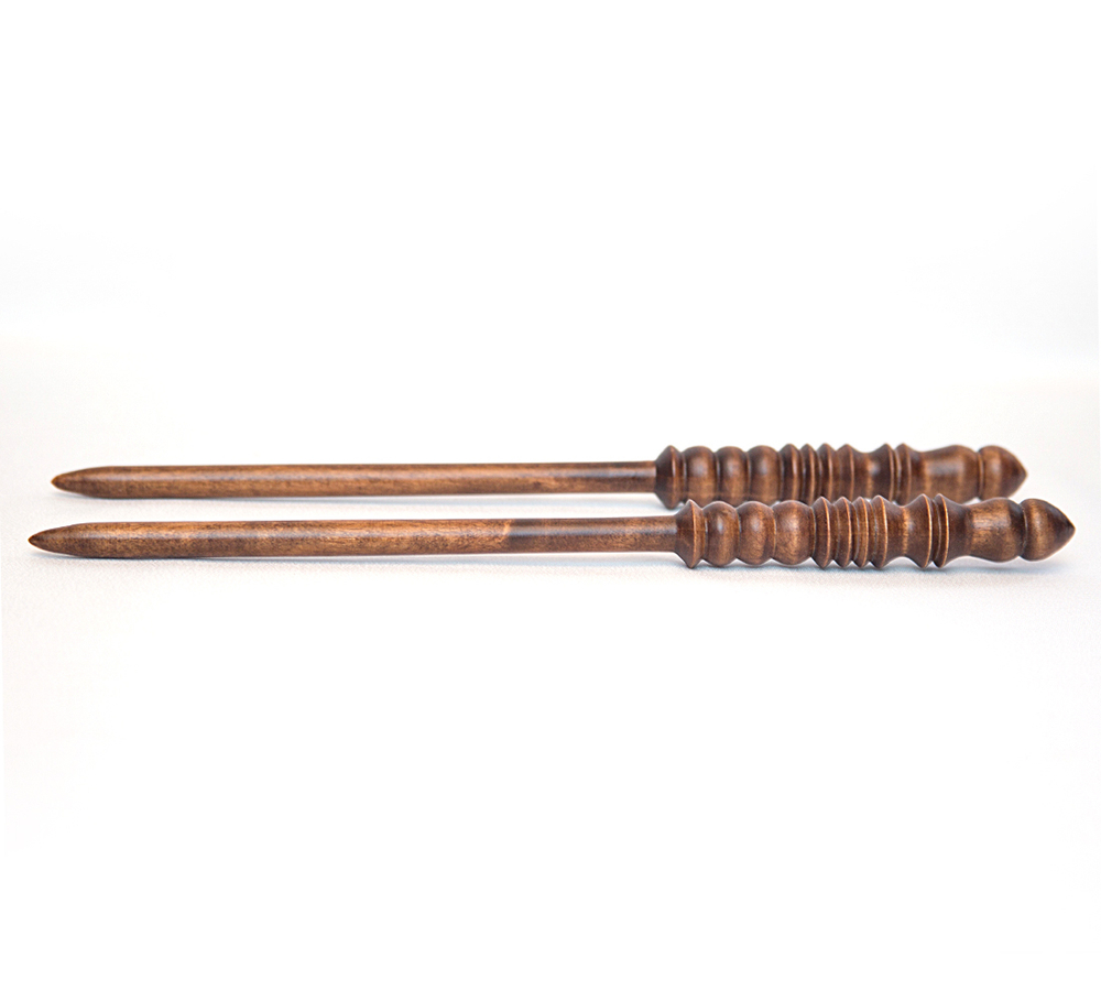 Спицы для вязания из дерева 10мм/305мм прямые береза #N3