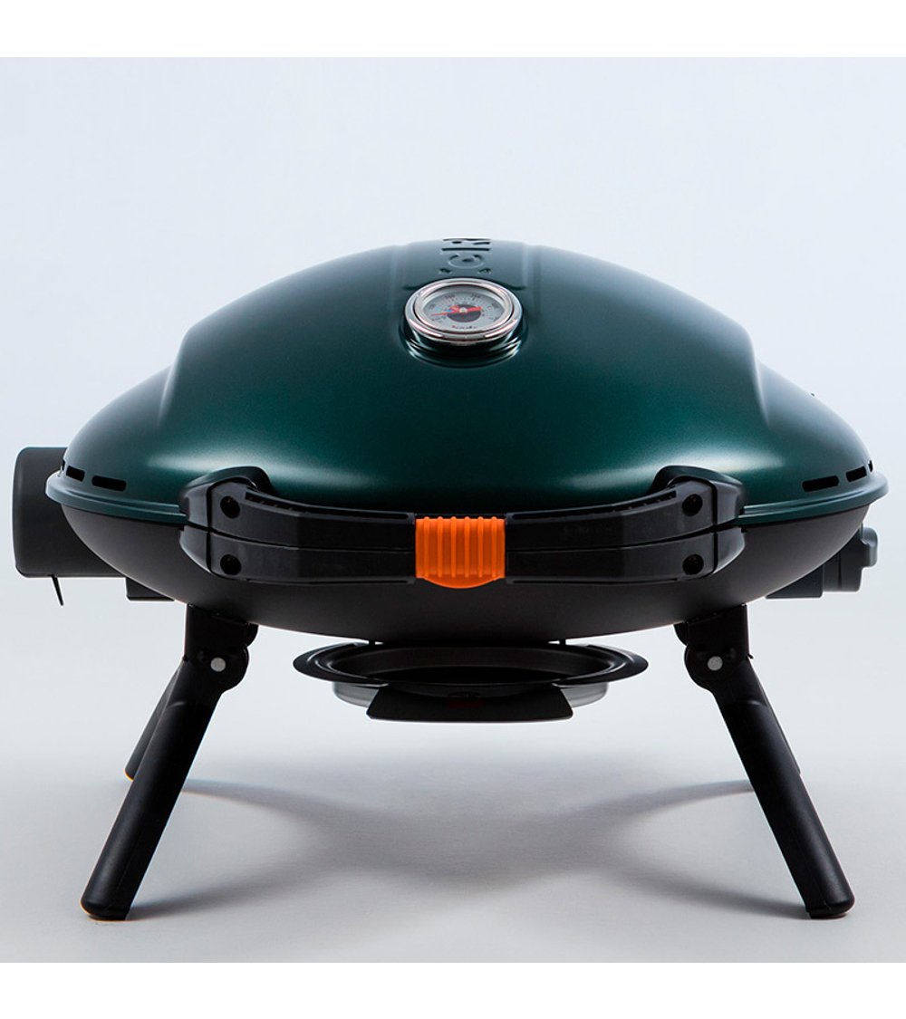 Гриль газовый O-GRILL 900МT bicolor черный-зеленый (в комплекте адаптер тип А)