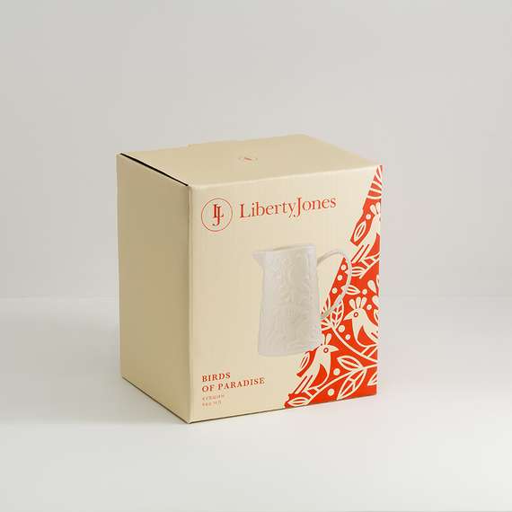 Кувшин birds of paradise, 980 мл, кремовый