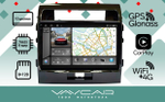 Магнитола для Toyota Land Cruiser 200 2007-2015 (экран климата внизу) - Vaycar VA77-0381-2K на Android 13, 8-ядер, 2K QLED, ТОП процессор, CarPlay,4G SIM-слот