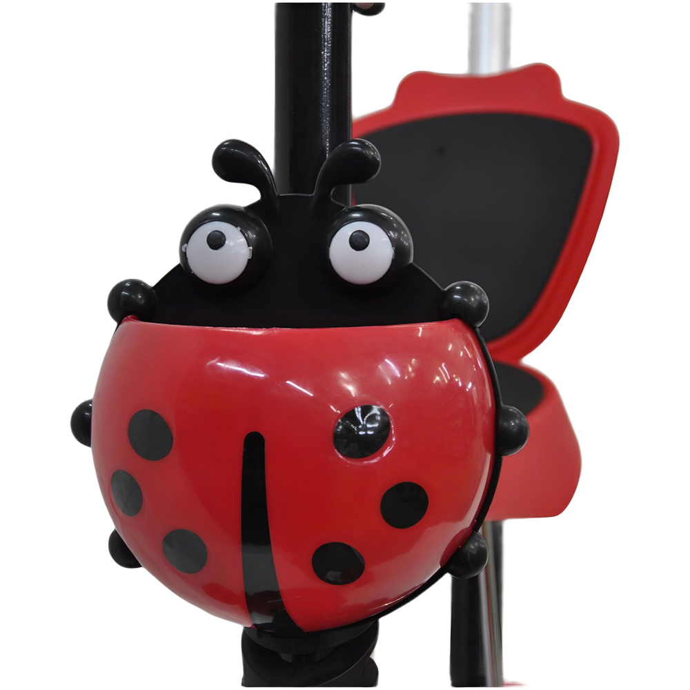 Самокат трехколесный детский, с ручкой, разборный, 3 в 1 с сиденьем, корзинкой и родительской ручкой