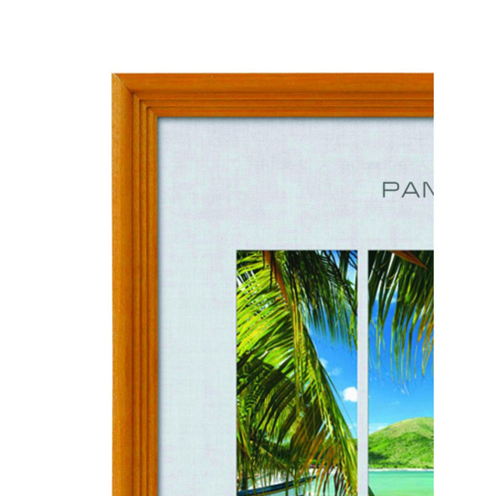 Фоторамка Image Art С18 20х20 деревянная из сосны, цвет янтарь, вставка-прозрачный пластик | Image Art