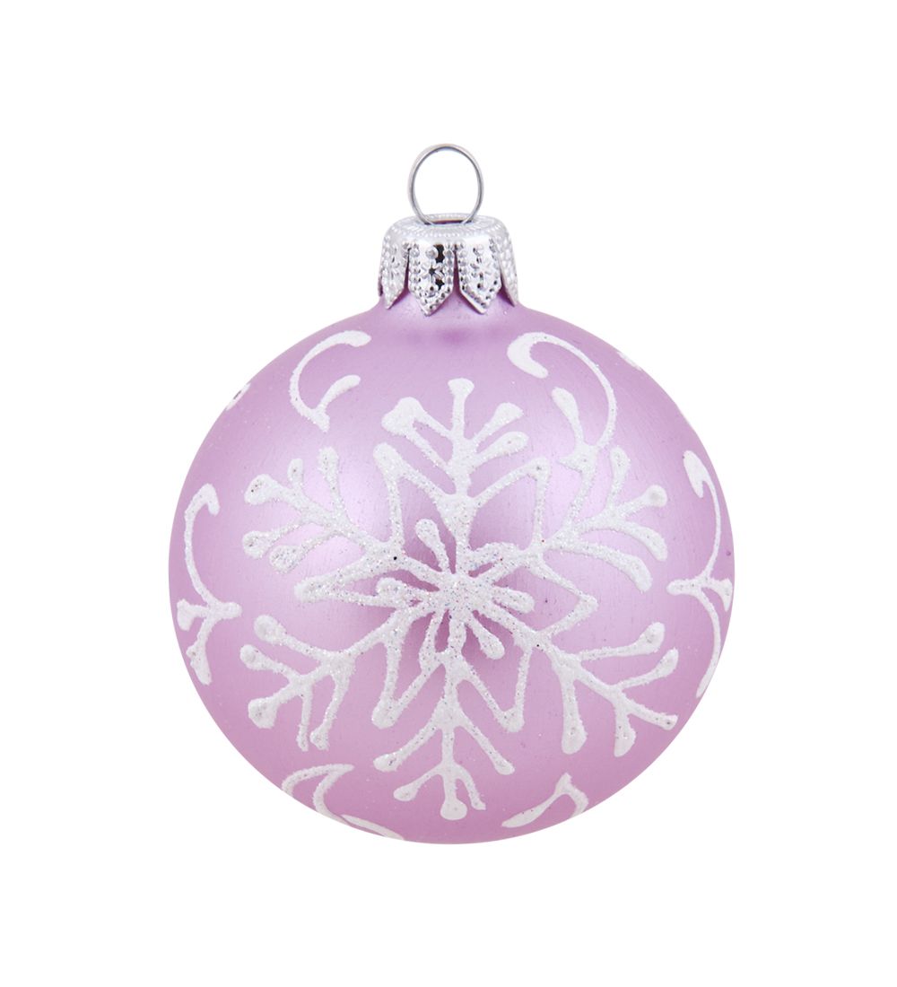 Элита НФШ-1630/4 Ел.украшение Шар «Белая снежинка» 60 мм