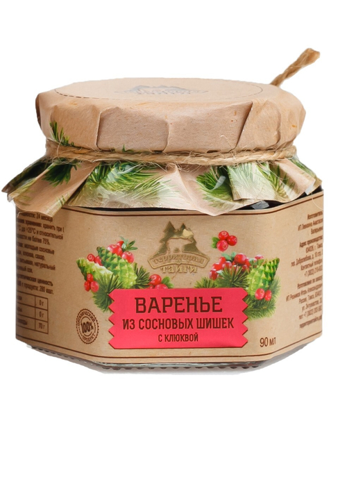 Варенье из сосновых шишек с Клюквой / 150 г / ТМ Территория Тайги