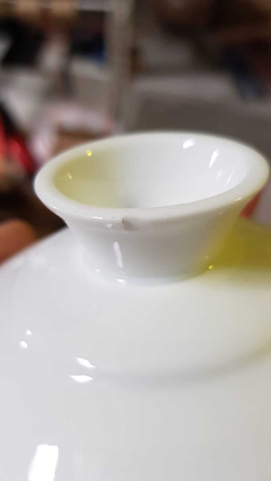 268010.1Y1 УЦЕНКА Гайвань большая ГОРНЫЙ САД "Рыбка, приносящая богатство", 260 мл. фарфор белый