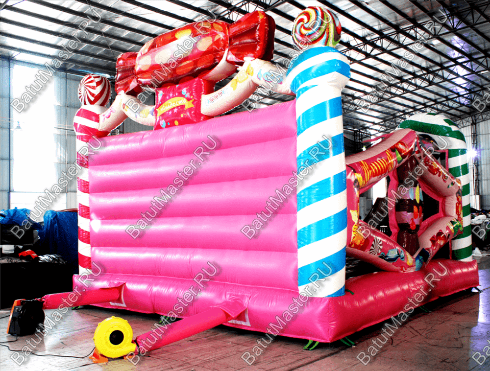 Коммерческий надувной батут "Конфета" 5*5*4.5 м