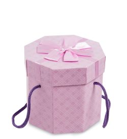 WG-94-B Коробка подарочная «Многогранник» цв.фиолетовый