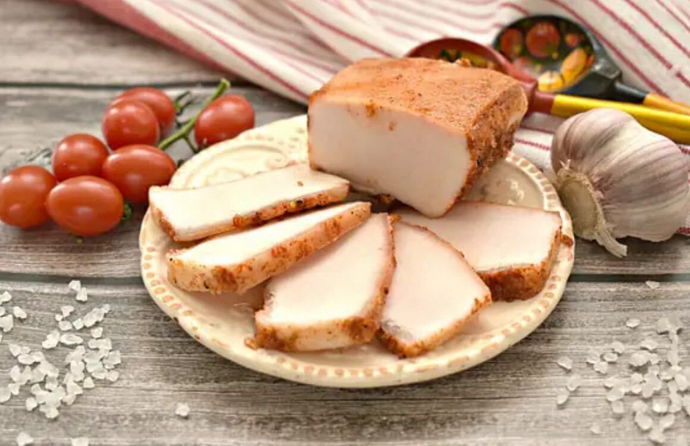 Сало подкопченное с паприкой, 0.5 кг