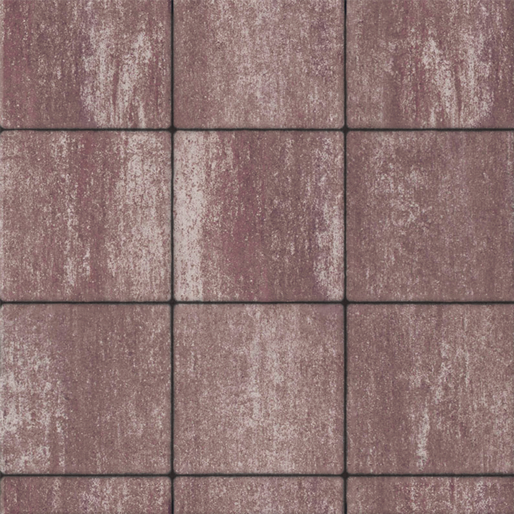 Тротуарная плитка КВАДРАТ 300х300 мм - Листопад гладкий Коралловый песок