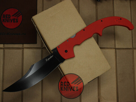 Нож Cold Steel Espada XL G10 - красная рукоять G10, клинок черный